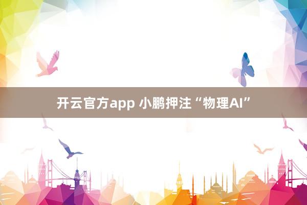 开云官方app 小鹏押注“物理AI”
